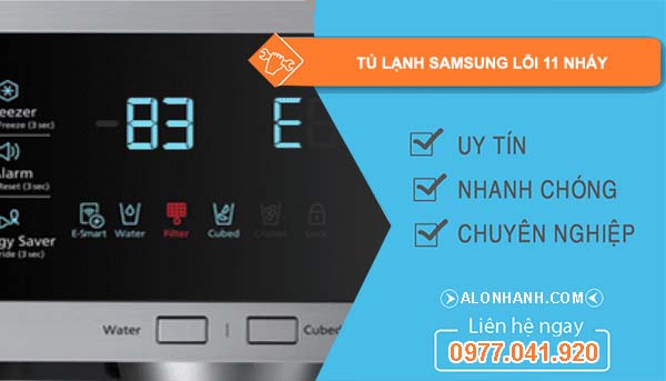 tủ lạnh samsung lỗi 11 nháy