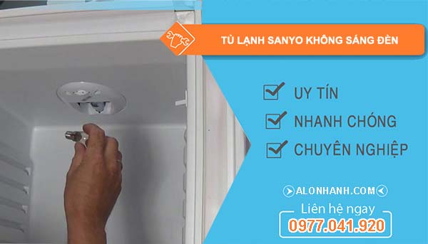 tủ lạnh sanyo không sáng đèn
