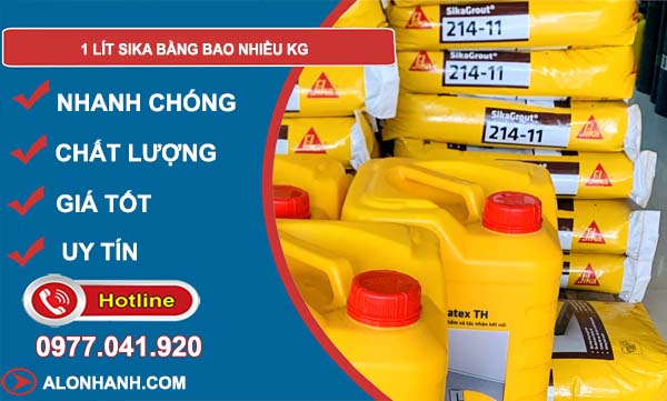 1 lít sika bằng bao nhiều kg