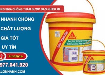 1 thùng Sika chống thấm được bao nhiêu m2
