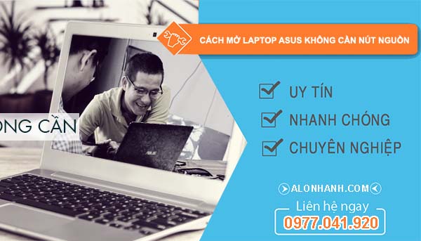 các cách mở laptop asus không cần nút nguồn