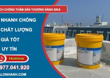 cách chống thấm sân thượng bằng sika