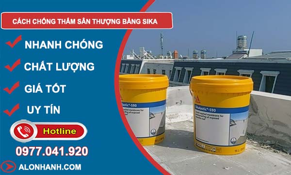 cách chống thấm sân thượng bằng sika