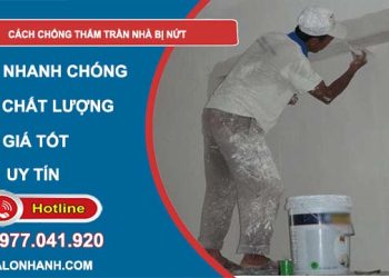 cách chống thấm trần nhà bị nứt hiệu quả