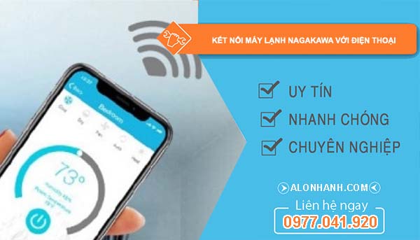 cách kết nối máy lạnh nagakawa với điện thoại