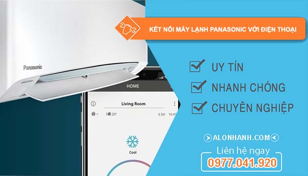 cách kết nối máy lạnh panasonic với điện thoại