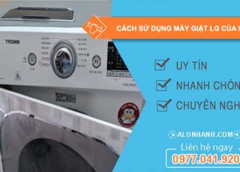 cách sử dụng máy giặt lg của nhật