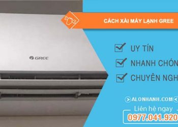 cách xài máy lạnh gree