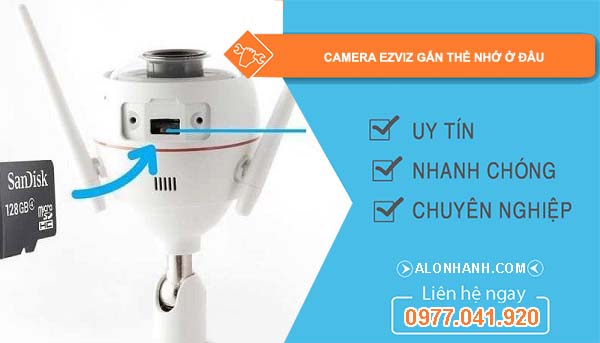 camera ezviz gắn thẻ nhớ ở đâu
