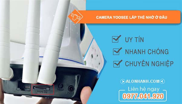 camera yoosee lắp thẻ nhớ ở đâu tìm và lắp