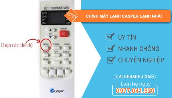 chỉnh máy lạnh casper lạnh nhất