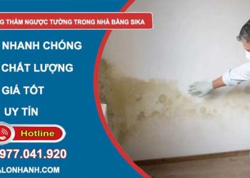 chống thấm ngược tường trong nhà bằng sika đơn giản