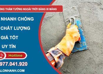 chống thấm tường ngoài trời bằng xi măng