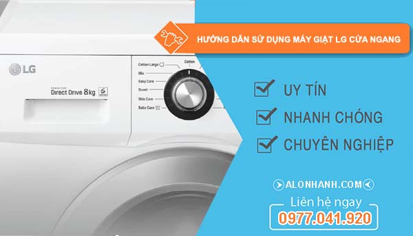 hướng dẫn sử dụng máy giặt lg cửa ngang