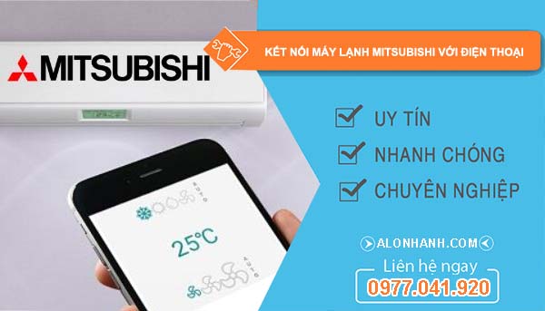 kết nối máy lạnh mitsubishi với điện thoại