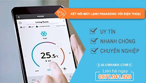 kết nối máy lạnh panasonic với điện thoại