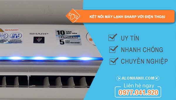 kết nối máy lạnh sharp với điện thoại