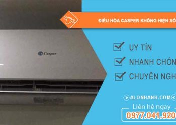 nguyên nhân điều hòa casper không hiện số