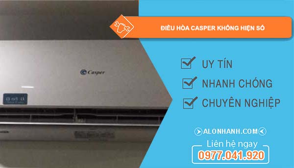 nguyên nhân điều hòa casper không hiện số