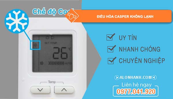 nguyên nhân điều hòa casper không lạnh