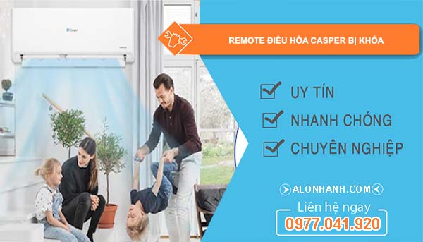 nguyên nhân remote điều hòa casper bị khóa