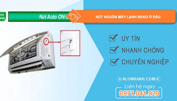 nút nguồn máy lạnh beko ở đâu