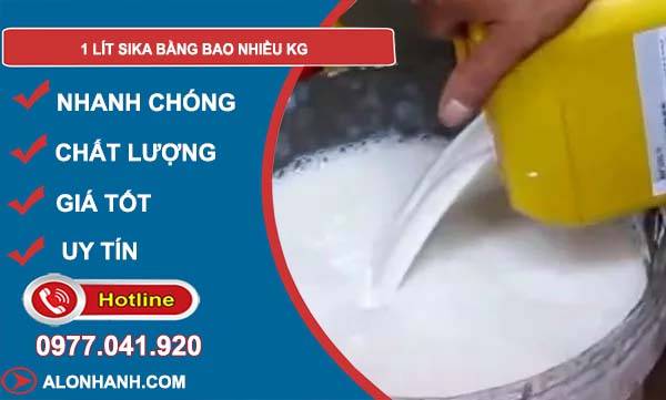 phân tích 1 lít sika bằng bao nhiều kg