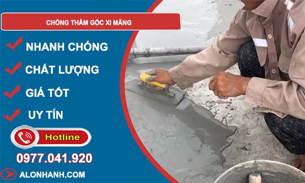 phương pháp chống thấm gốc xi măng