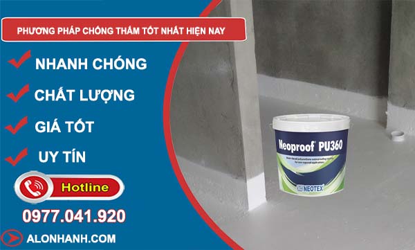  phương pháp chống thấm tốt nhất hiện nay