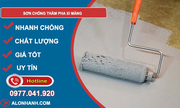 sơn chống thấm pha xi măng