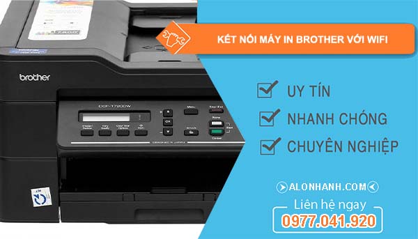 tìm cách kết nối máy in brother với wifi