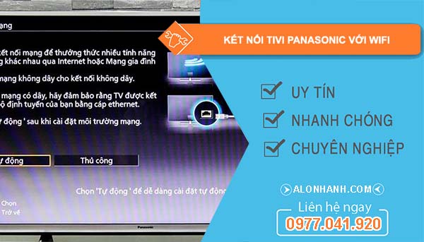tìm cách kết nối tivi panasonic với wifi