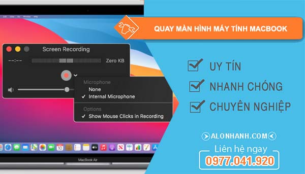 tìm cách quay màn hình máy tính macbook