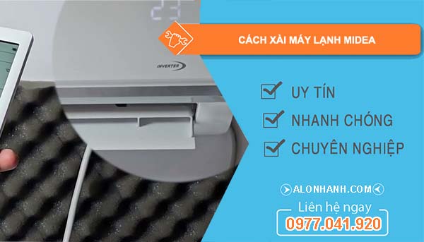 tìm cách xài máy lạnh midea