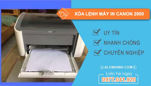 tìm cách xóa lệnh máy in canon 2900