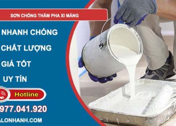 tìm công thức sơn chống thấm pha xi măng