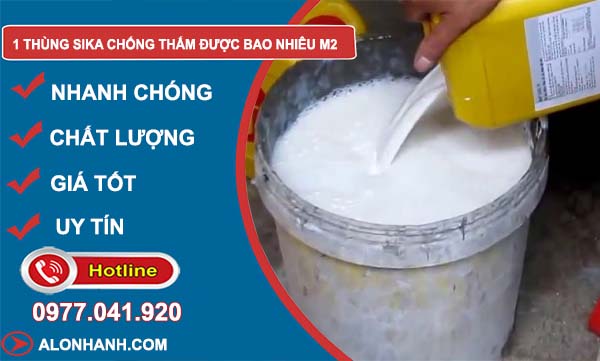 tìm hiểu 1 thùng Sika chống thấm được bao nhiêu m2