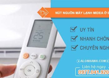 tìm nút nguồn máy lạnh midea ở đâu