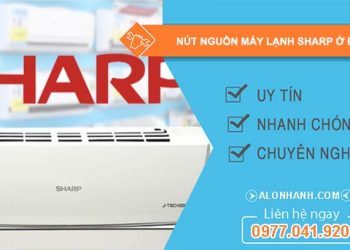 tìm nút nguồn máy lạnh sharp ở đâu
