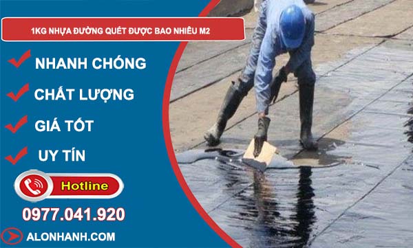 1kg nhựa đường quét được bao nhiêu m2