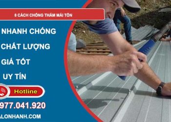 8 cách chống thấm mái tôn