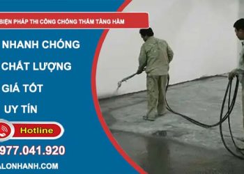 biện pháp thi công chống thấm tầng hầm