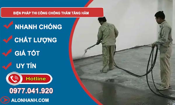 biện pháp thi công chống thấm tầng hầm