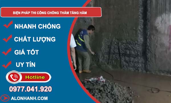 các biện pháp thi công chống thấm tầng hầm