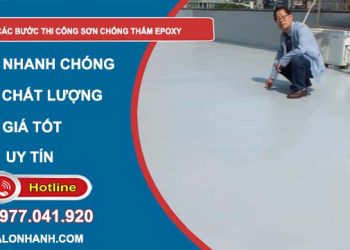 các bước thi công sơn chống thấm epoxy hiệu quả