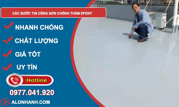 các bước thi công sơn chống thấm epoxy hiệu quả