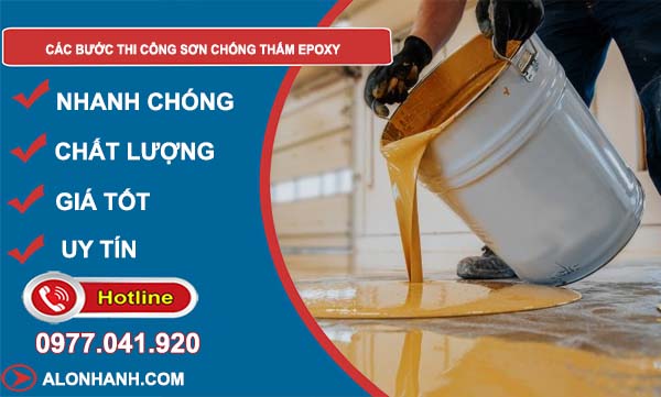 các bước thi công sơn chống thấm epoxy