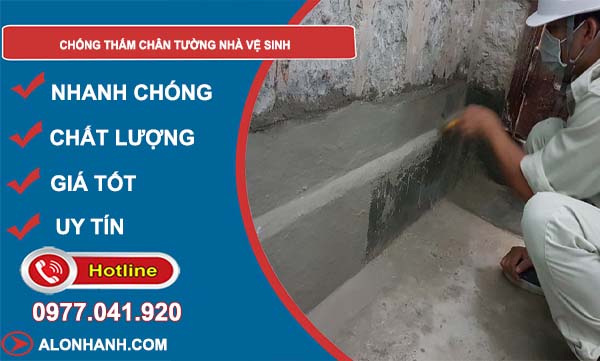 các cách chống thấm chân tường nhà vệ sinh