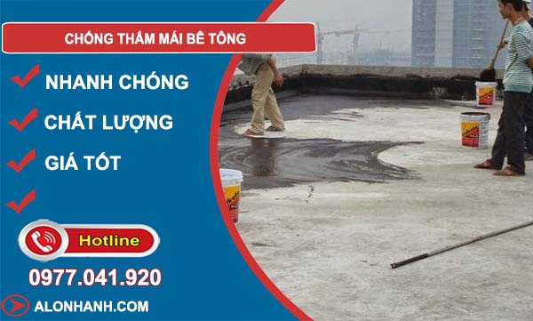 các cách chống thấm mái bê tông
