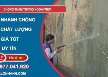 các cách chống thấm tường ngoài trời